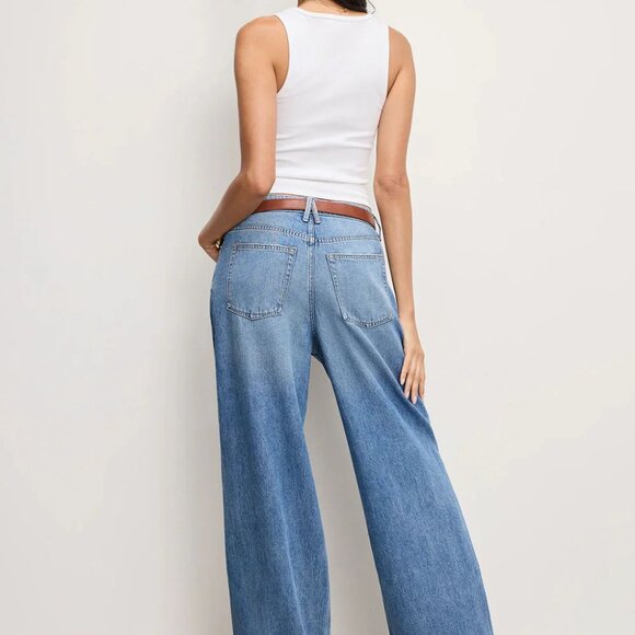 GOOD AMERIACAN WEIGHTLESS GOOD STANDARD EASE JEANS - INDIGO 8/29 - Picture 3 of 3